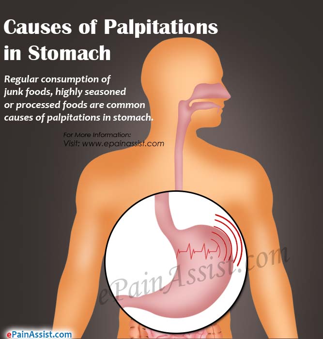 Causes of Palpitations in Stomach