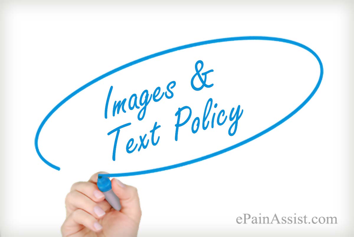 Images and Text Policy-ePainAssist.com