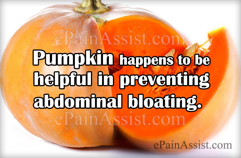 Pumpkin-To Prevent Abdominal Bloating