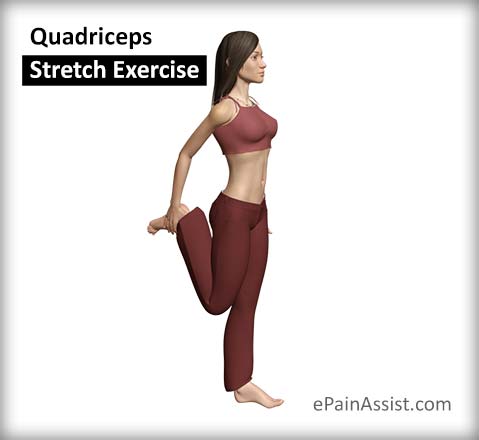 Quadriceps or Quads Stretch Exercise for Patellar Tendonitis or Jumper's Knee