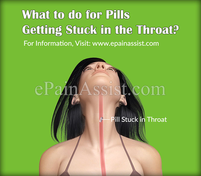 What to do for Pills Getting Stuck in the Throat?