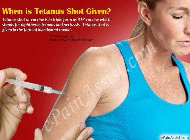 When is Tetanus Shot Given?