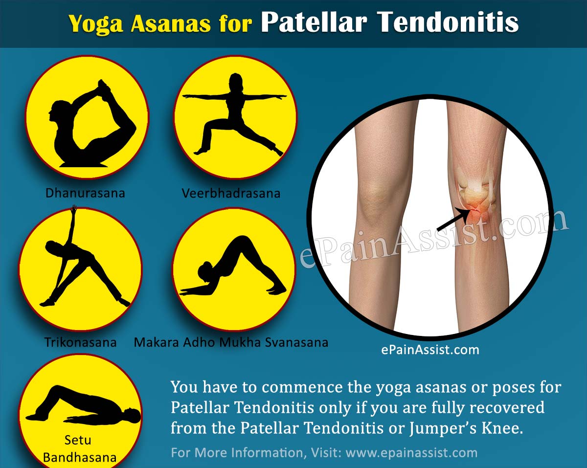 Yoga Poses/ Asanas for Patellar Tendonitis or Jumper's Knee